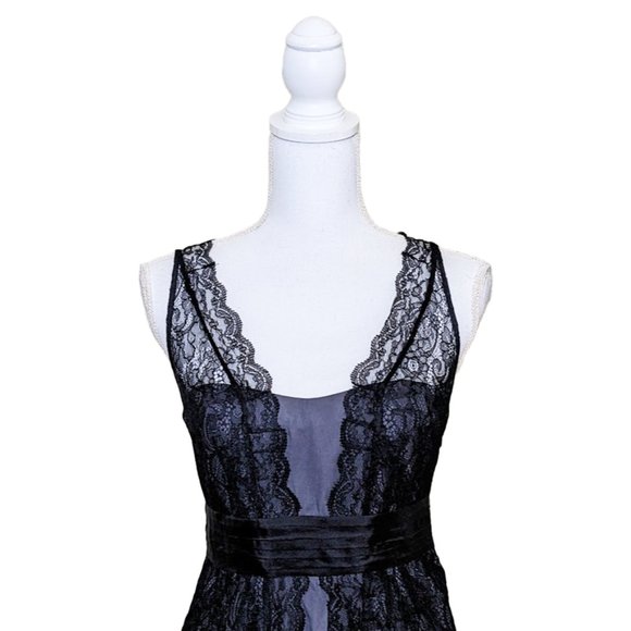 Anthropologie MOULINETTE SOEURS Shadow Canopy Black Lace Dress - Picture 4 of 9